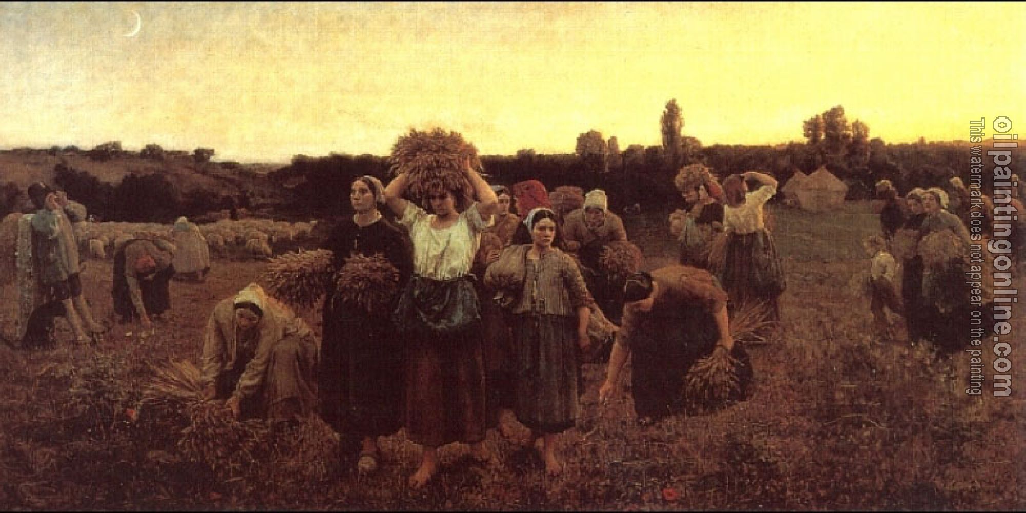 Jules Breton - The Recall of the Gleaners